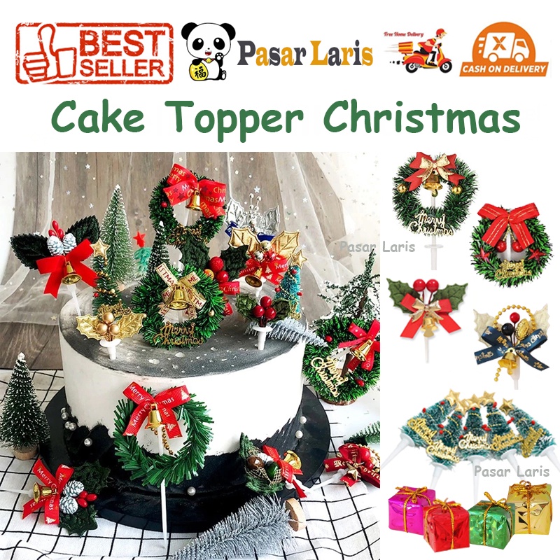 Jual Hiasan Kue Natal Cake Topper Christmas Xmas Decoration Christmas