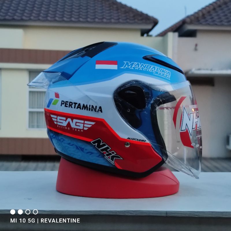Jual NHK R6 x MANDALIKA Limited Edition PAKET GANTENG ORIGINAL | HELM ...