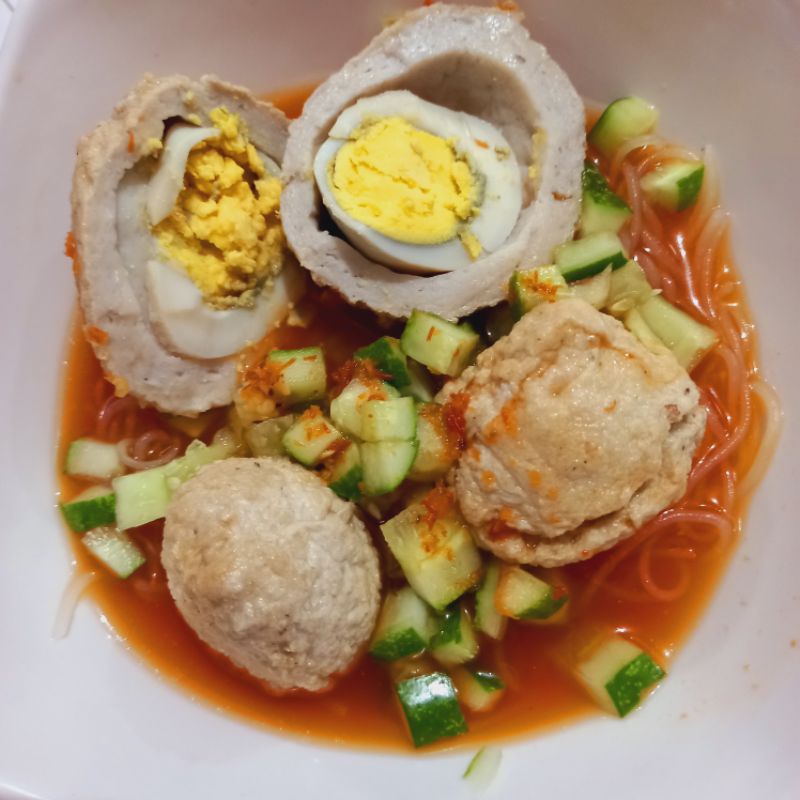 Jual Baso Bakso Ikan Pempek Kuah Cuka Merah Khas Serang Shopee Indonesia