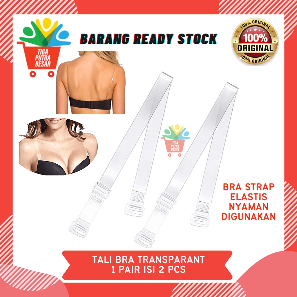 Jual TALI BRA / TALI BH BENING TRANSPARAN ISI 2 PCS