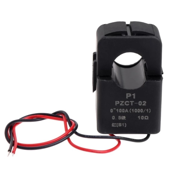 Jual AC Current Transformer PZCT Open Close CT Split CT 100A Peacefair ...