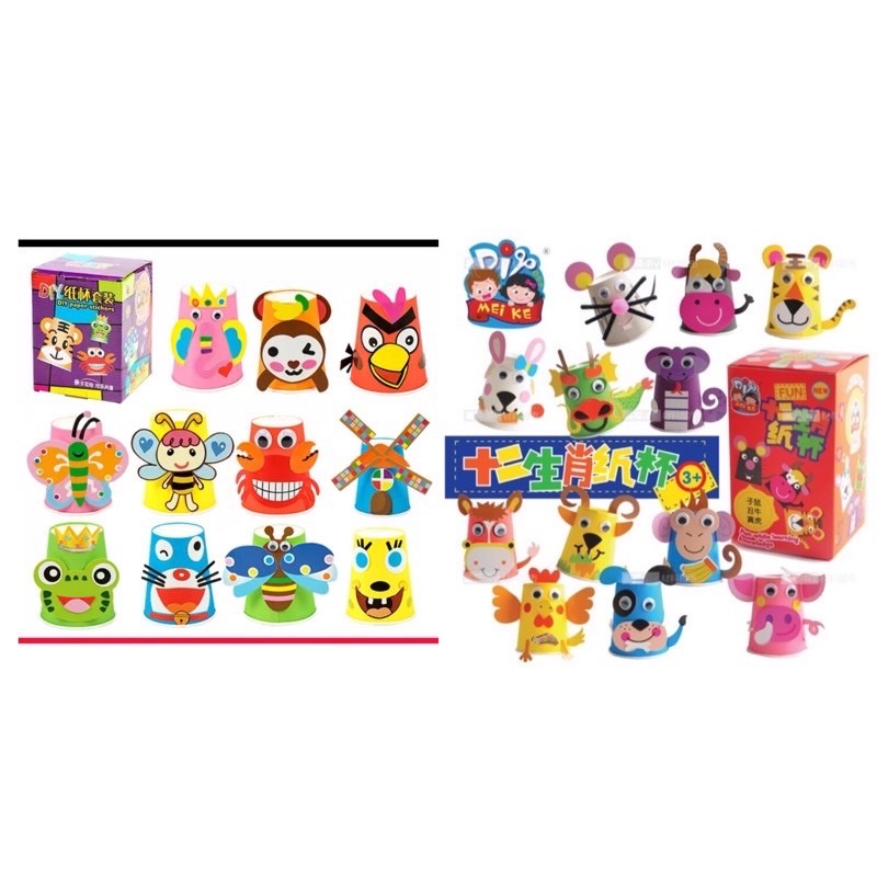 Jual DIY gelas diy paper cup prakarya anak - montessori di rumah ...