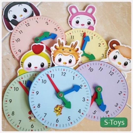 Jual Mainan Edukasi Jam untuk Anak Anak - Animal Clock for Kids ...