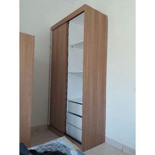 Jual Lemari Pintu Slide Wardrobe Minimalis Modern Hpl Shopee Indonesia