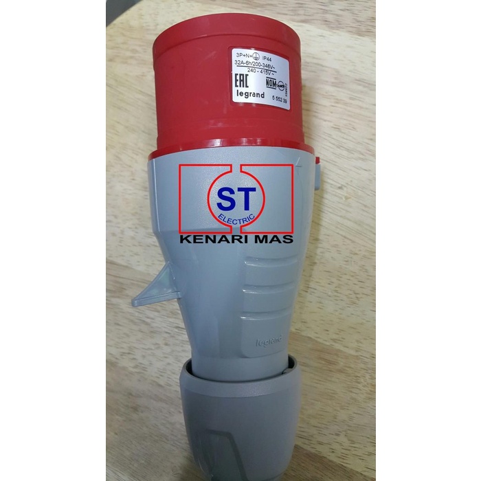Jual Plug Mounting / Male / Steker Industri 5 pin 32 Amper LEGRAND ...