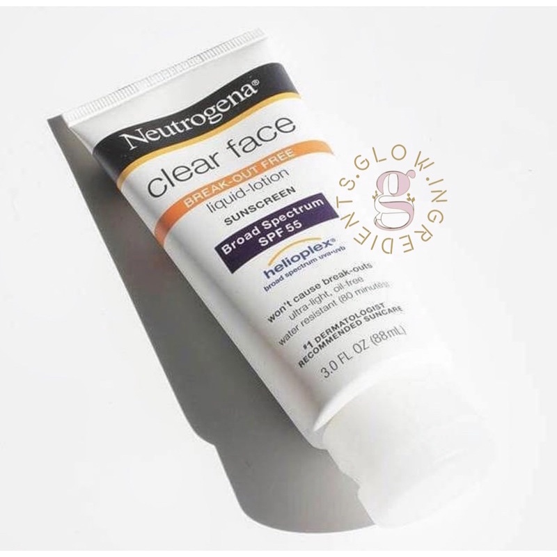 Jual NEUTROGENA Clear Face Break Out Free Liquid Lotion Sunscreen Broad