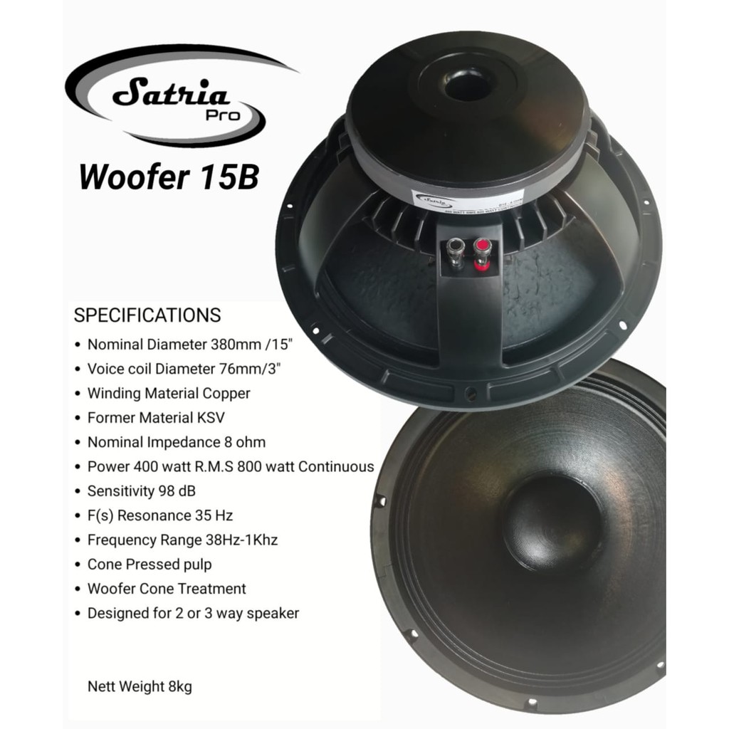 Speaker low sub 15 2024 inch