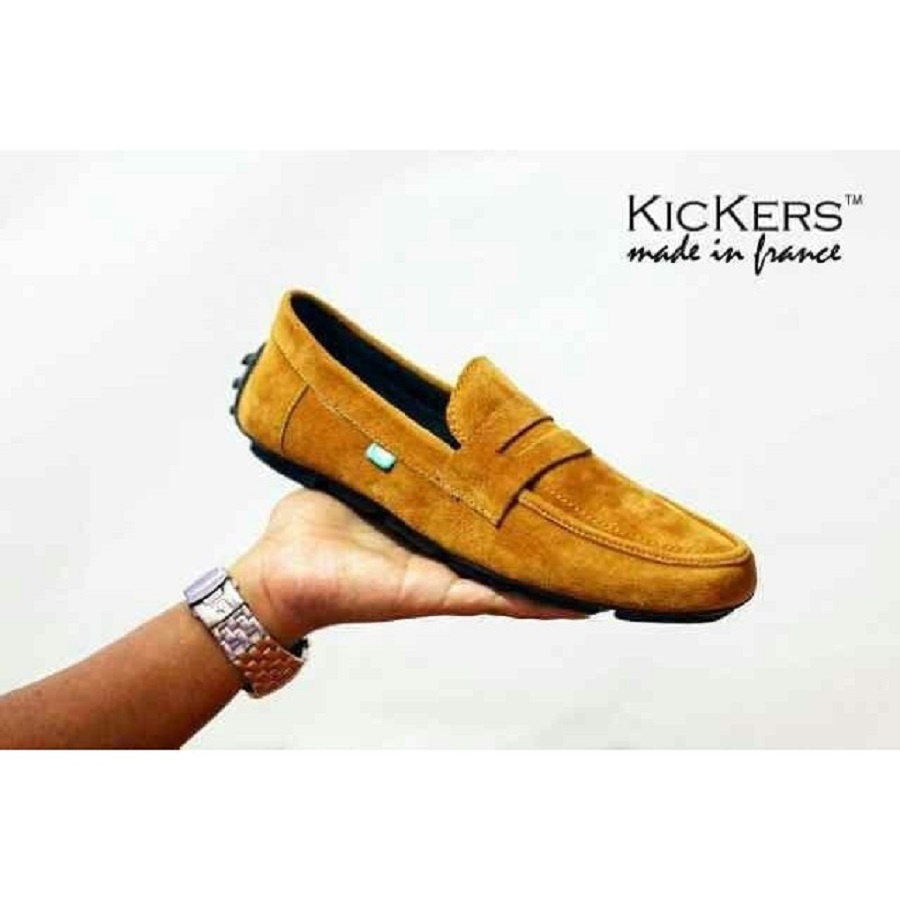 Jual Sepatu Slop Pria Kickers Javlin Casual Formal Kerja Kuliah Santai Slip On Shopee Indonesia