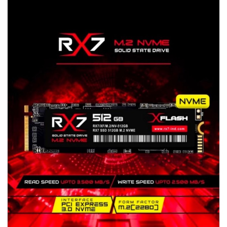 Jual SSD M2 NVME 512GB RX7 GARANSI RESMI 3THN | Shopee Indonesia