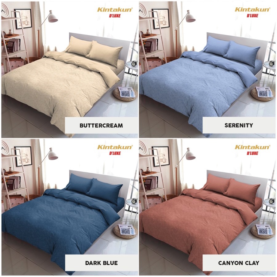 Jual Kintakun Bed Cover Set SPREI FLAT Limited Polos Edition Uk ...