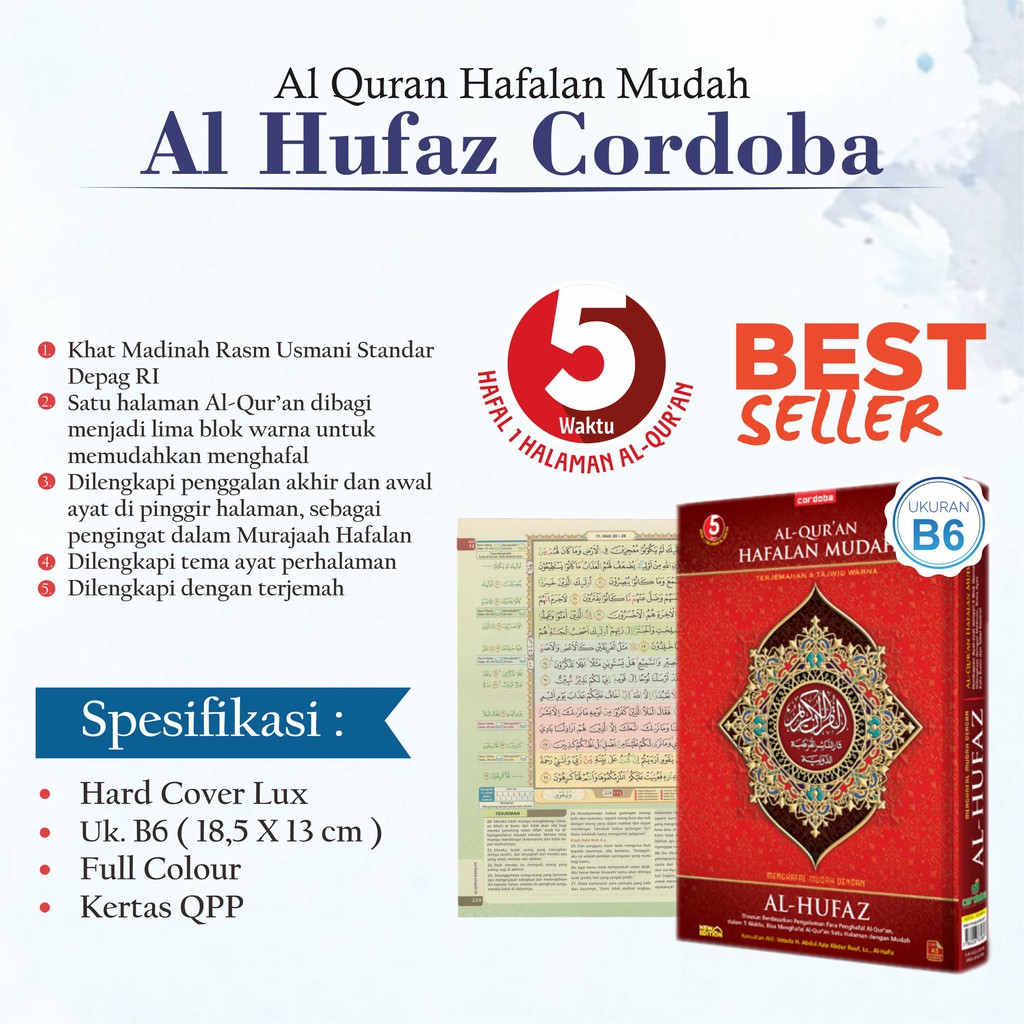 Jual Alquran Kecil Saku Mini Al Quran Terjemah Tajwid Hafalan Mudah B6 ...