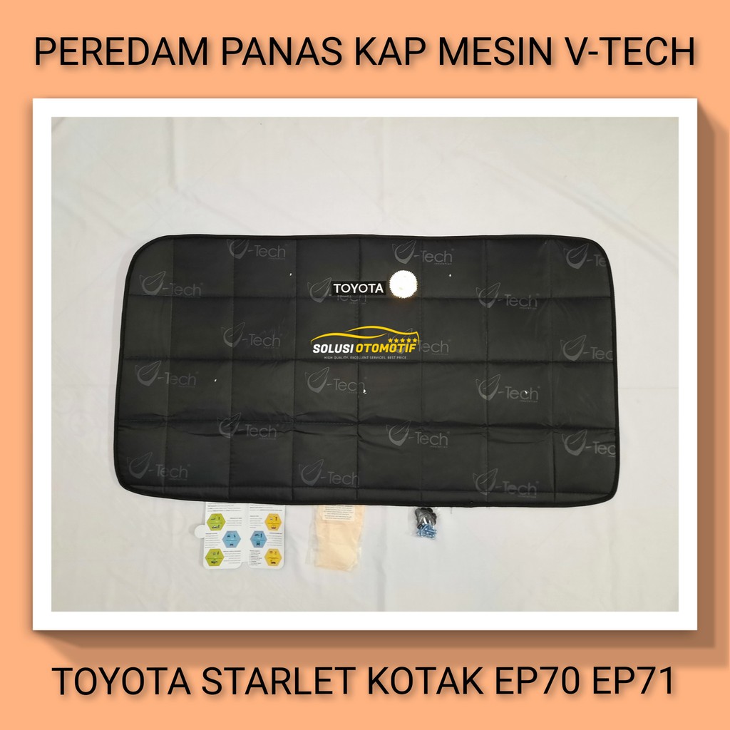 Jual Toyota STARLET KOTAK EP70 EP71 Peredam Panas Kap Mesin VTECH ...