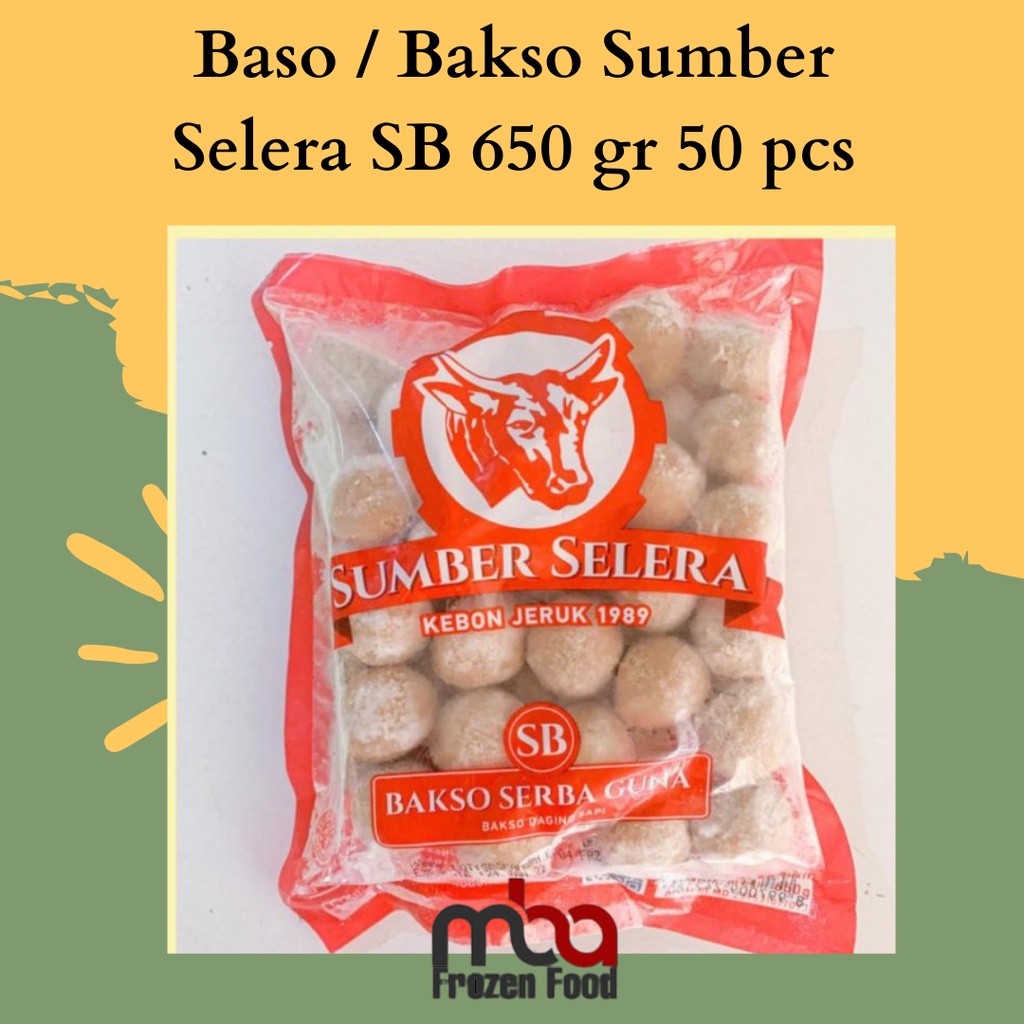 Jual Baso Bakso Sumber Selera Sb 650 Gr 50 Pcs Frozen Food Shopee