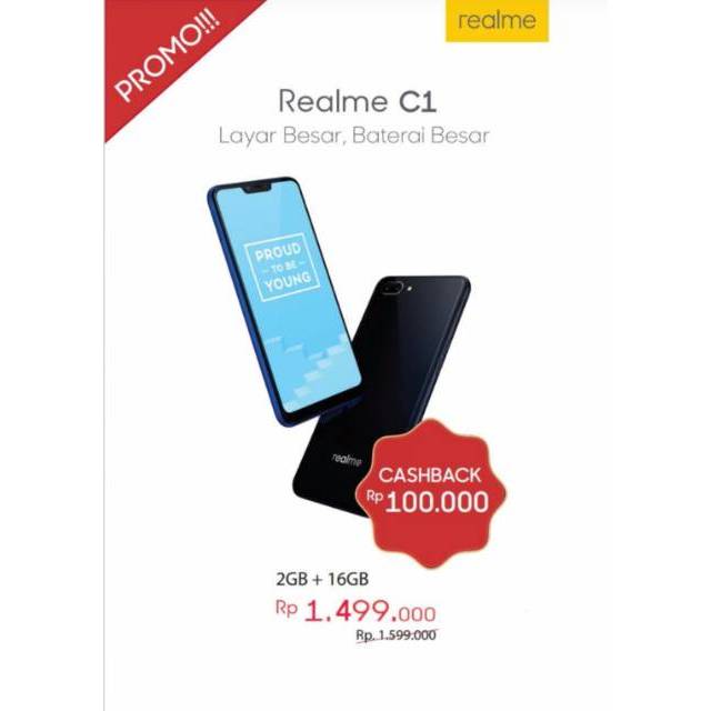 Jual Realme C1 black | Shopee Indonesia
