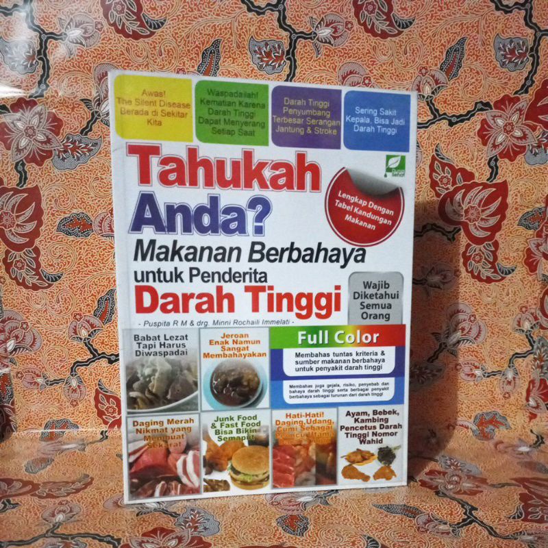 Jual Buku Kesehatan Tahukah Anda Makanan Berbahaya Untuk Penderita