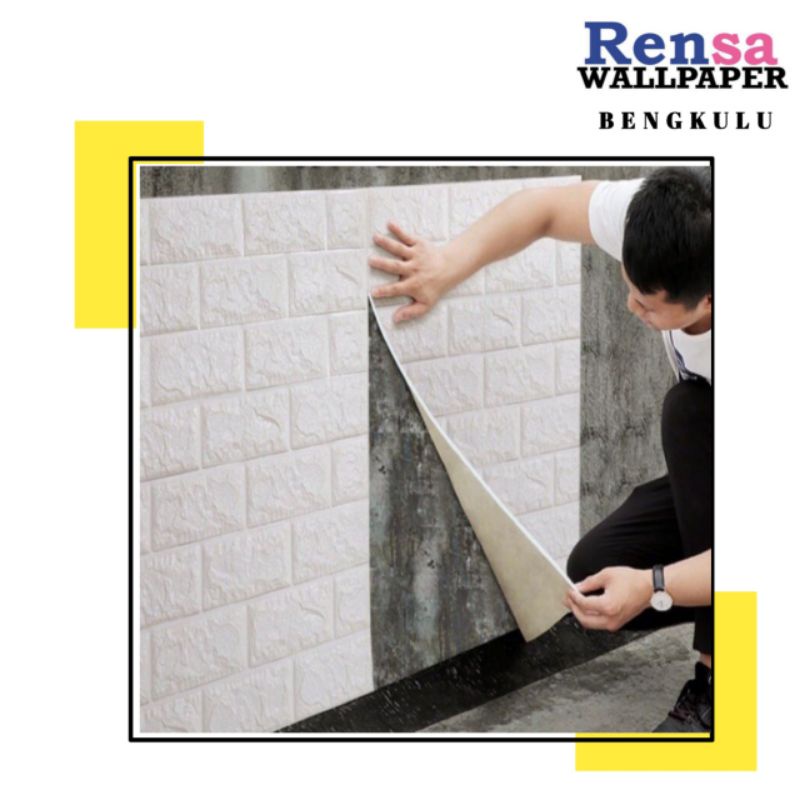 Jual WALLPAPER DINDING FOAM TTimbul 3D Bata classic 70 x 77 cm Shopee Indonesia