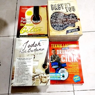 ( PROMO BUKU MURAH ORIGINAL ) BUKU MUSIK / TEKNIK LATIHAN GITAR / TEKNIK LATIHAN DRUMER / PANDUAN BERMAIN GITAR / TEKNIK DASAR LATIHAN BERMAIN GITAR / HOBI