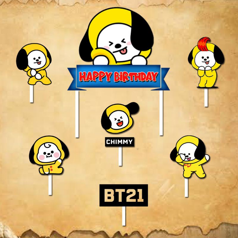 Jual Cake topper chimmy happy birthday | Shopee Indonesia