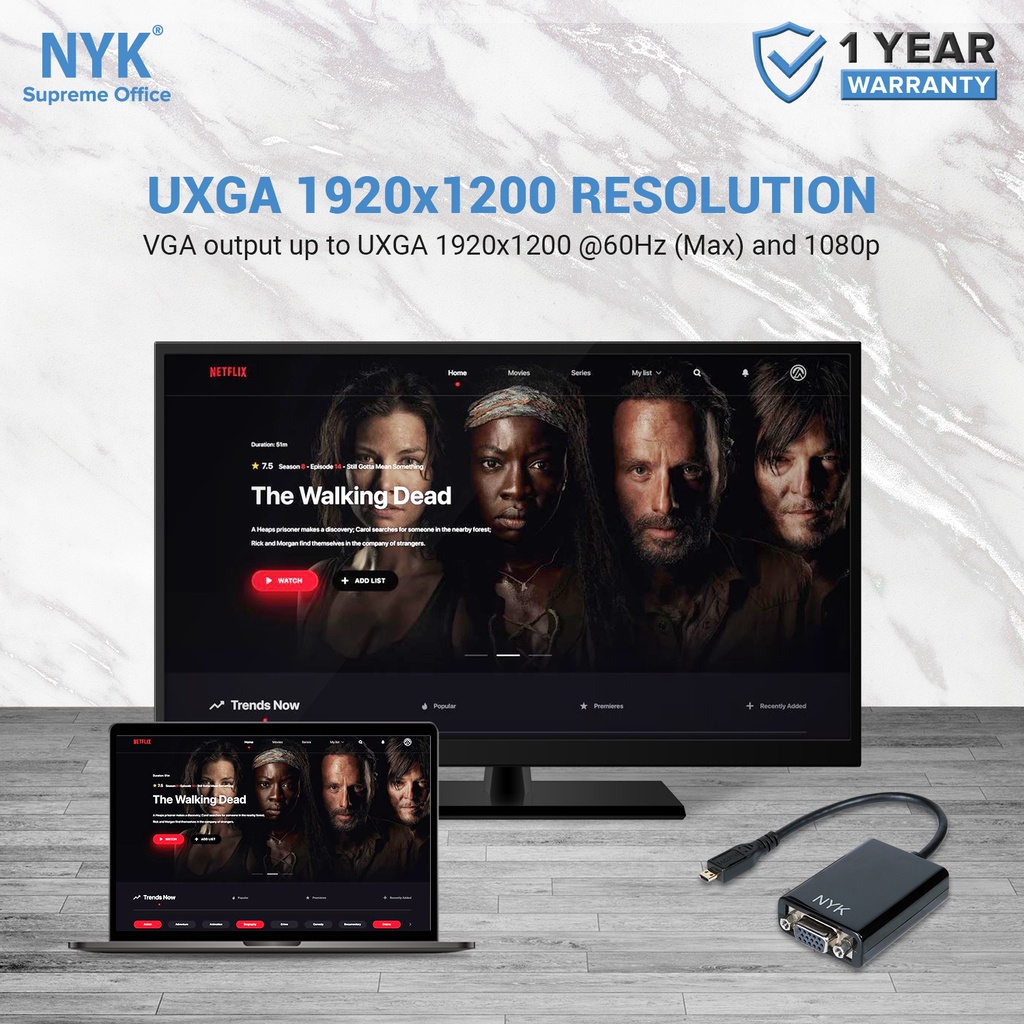NYK Kabel Converter Micro HDMI TO VGA+Audio COD (5)