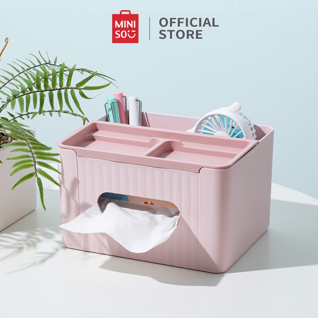 Jual MINISO Kotak Tisu Serbaguna Multifungsi Kotak Penyimpanan ...