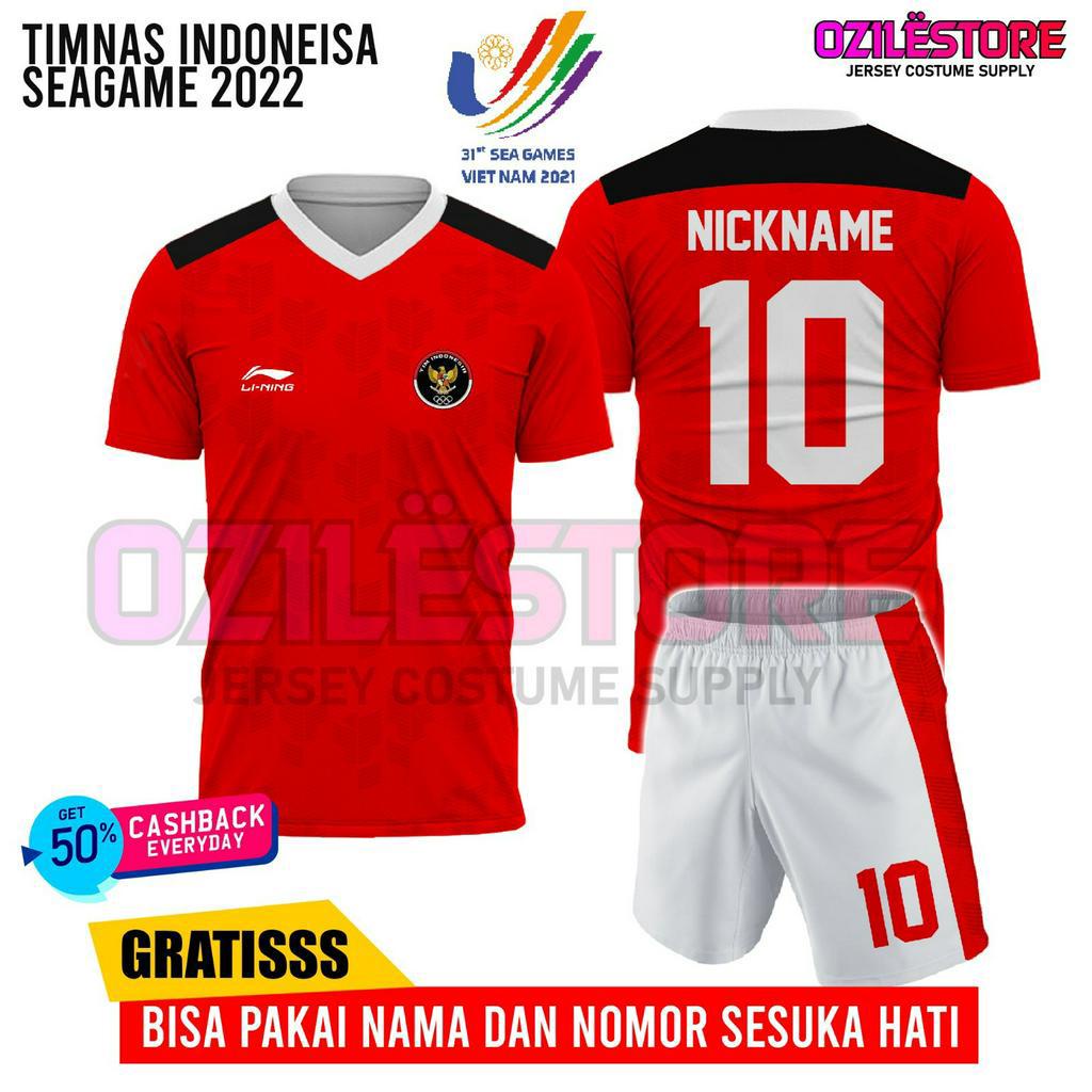 Jual KAOS JERSEY INDONESIA SEAGAME 2023 PREMIUM Shopee Indonesia