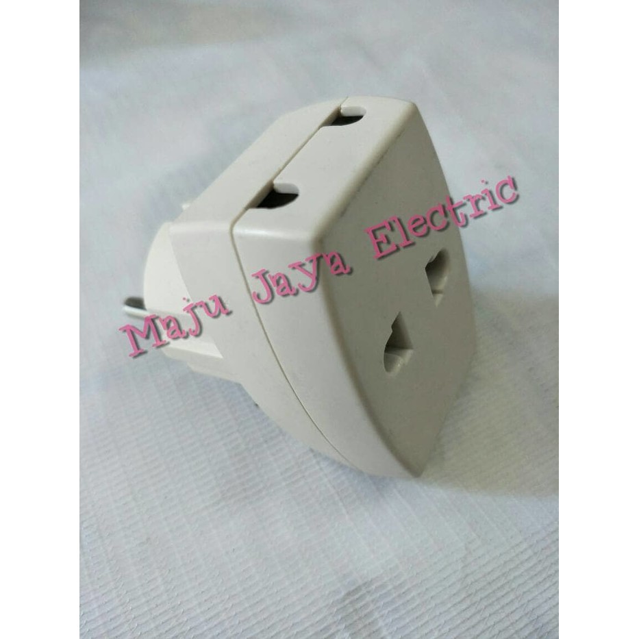 Jual Steker T Uticon Colokan Cabang Tiga 3 Multi Plug SC-3N SC3N Lubang ...