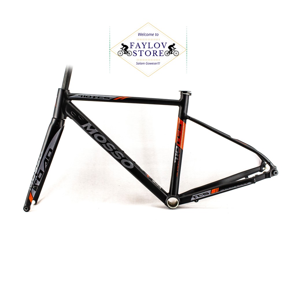 Jual FRAME SET ROADBIKE MOSSO 710 TCS 700 X 50 BLACK RED Shopee Indonesia