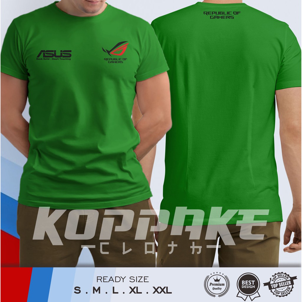 Jual Kaos ASUS ROG Republic of Gamers Full Patch Baju Game | Shopee ...