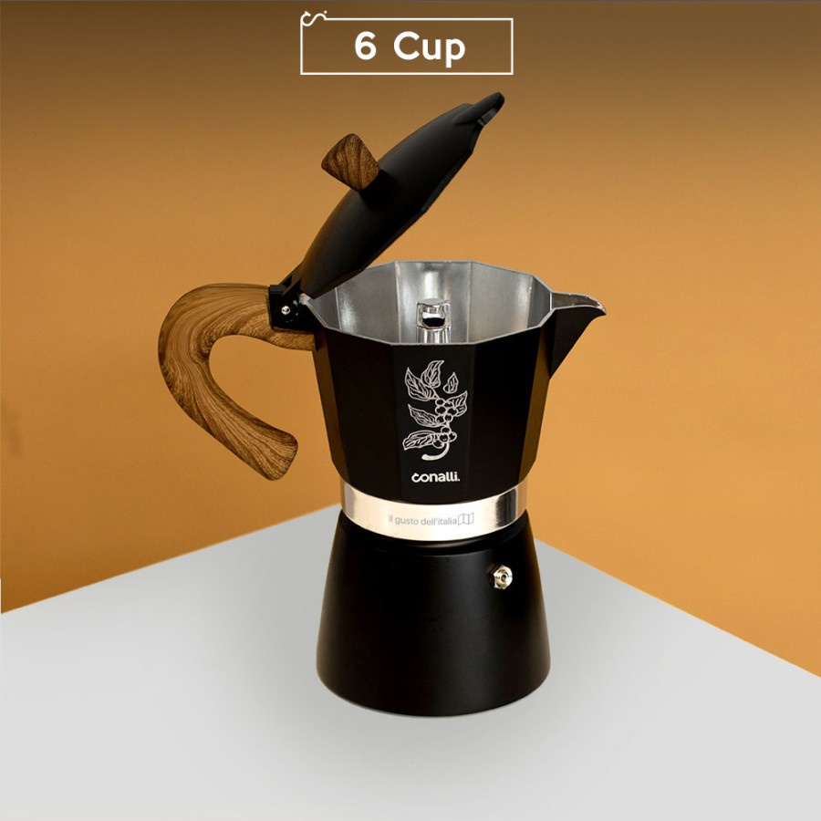 6 Cup Mokapot Aluminum Induction - Conalli