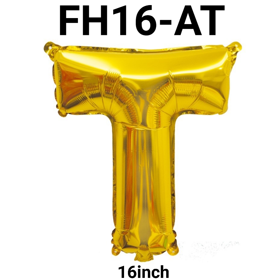 Jual FH16-A Balon Foil Huruf Abjad Nama 16 Inch 40 Cm Gold Emas (Balon ...