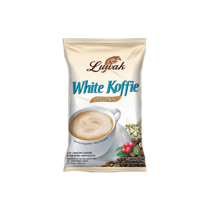 Jual KOPI LUWAK Luwak White Coffee Original 1 Renceng 10 Sachet