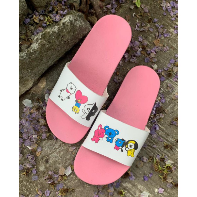 Jual SLIPPERS SANDAL BTS BT21 Shopee Indonesia