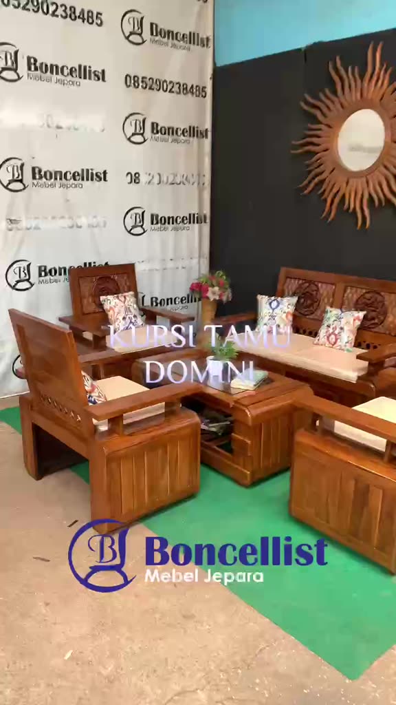 Jual Kursi tamu minimalis domini model terbaru kayu jati mebel jepara ...
