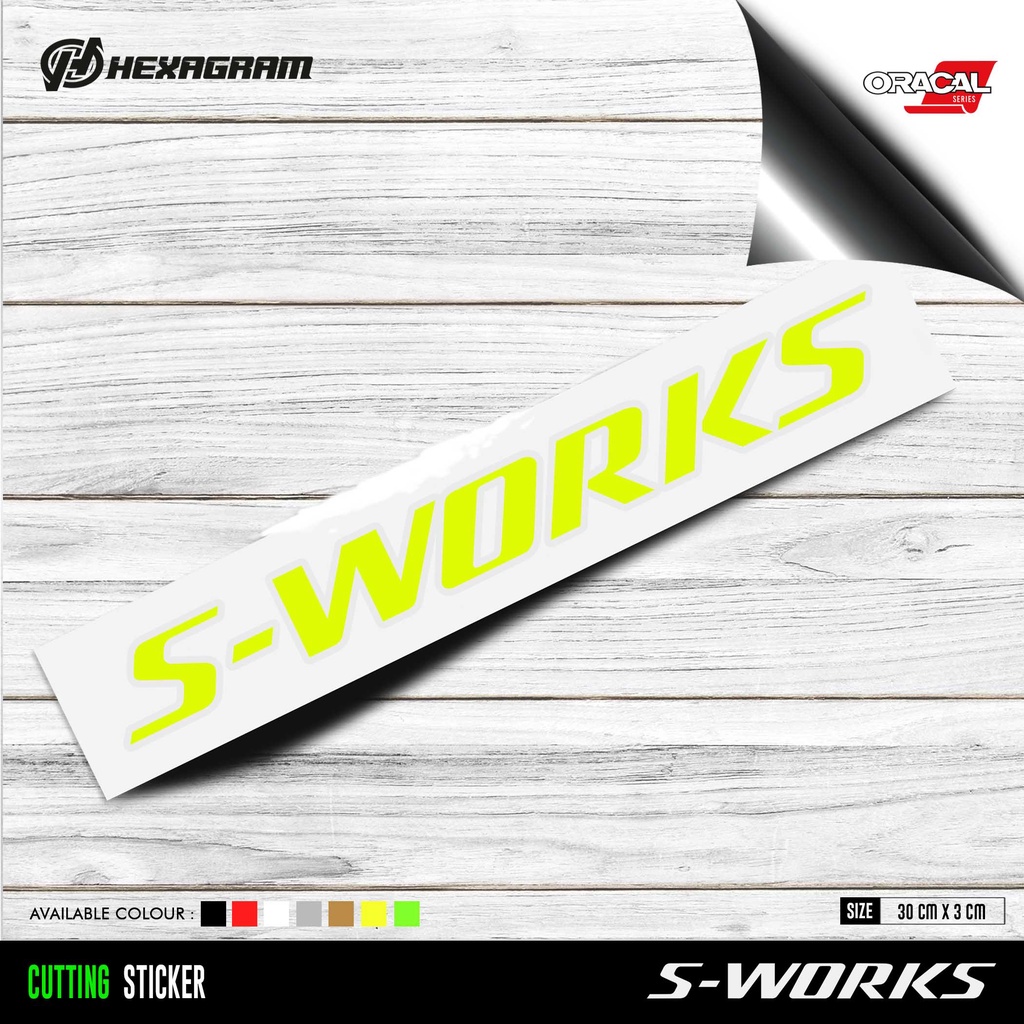 Jual Cutting Sticker Frame Sepeda S-WORKS Logo Besar | Stiker Cutting ...