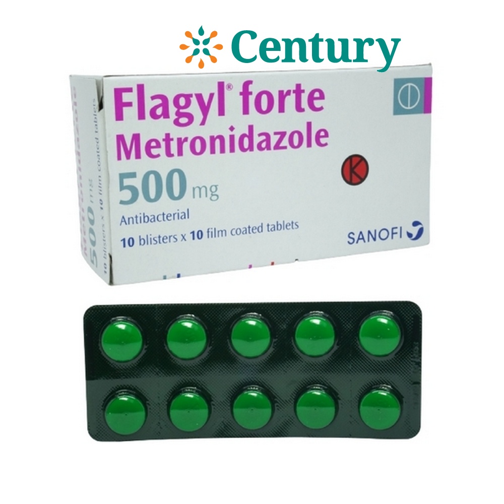 Jual FLAGYL FORTE 500MG 1 STRIP ISI 10 TABLET / ANTIBIOTIK / ANTI JAMUR ...