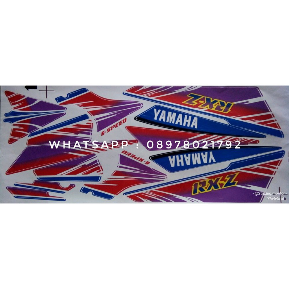 Jual Stiker Lis Striping Sticker Variasi Rx Z - Putih | Shopee Indonesia