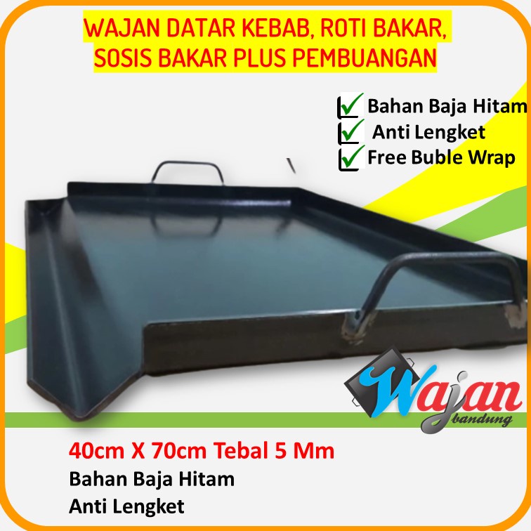 Jual Wajan Bandung Roti John Sosis Bakar Kebab Pancake 2 TUNGKU Plus ...