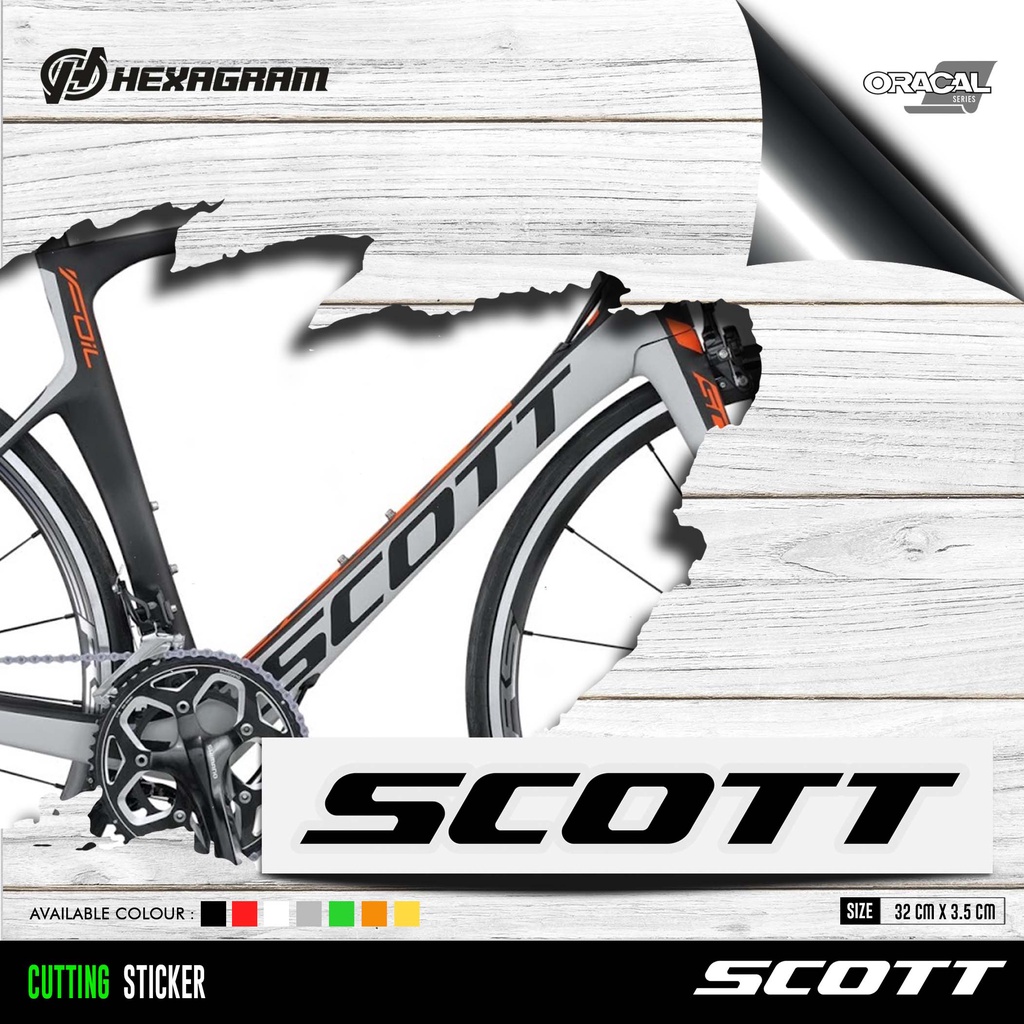 Jual Cutting Sticker Frame Sepeda SCOTT Logo Besar | Stiker Frame ...