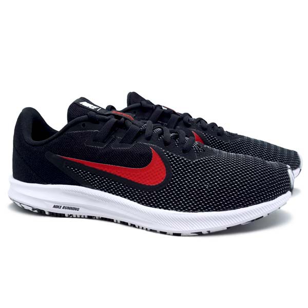 Sepatu Running Nike Downshifter 9 Black University Red White