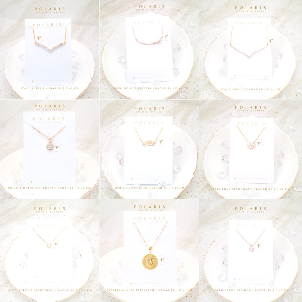 Jual Kalung New Fashion Model Terbaru Kadar Emas Muda 8K/375 Perhiasan