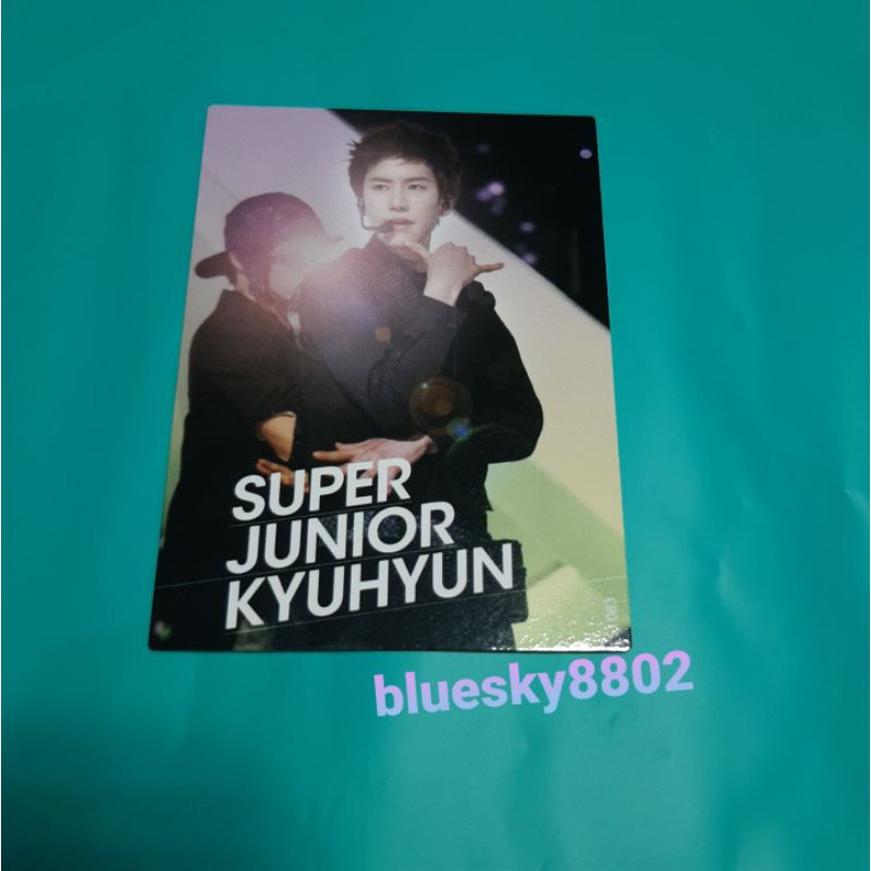 SUPER JUNIOR KYUHYUN スターコレクションカード Jual Super Junior Star Collection Card Official (Kyuhyun) | Shopee