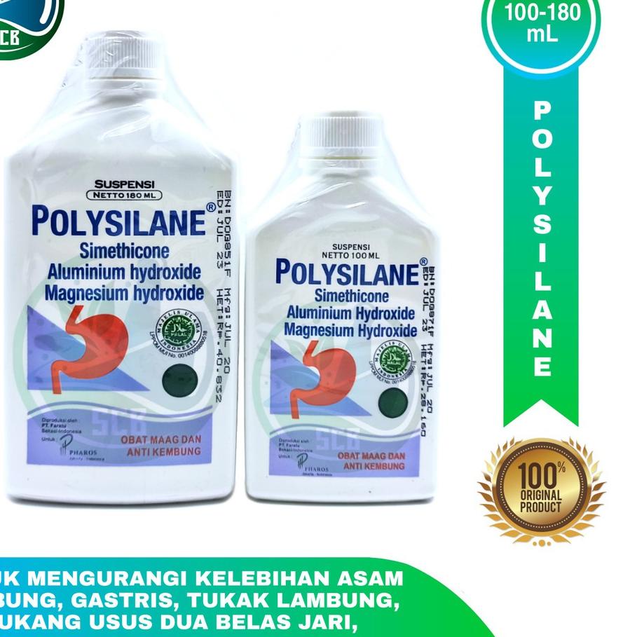 Jual New Polysilane Cair Sakit Maag - Anti Kembung - 100 ml - 180 ml ...