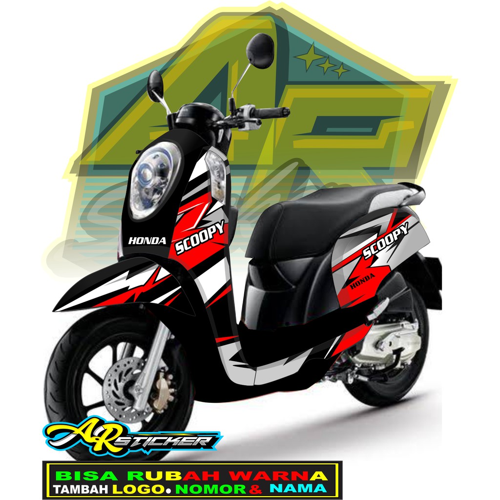 Jual Decal scoopy Decal Scoopy full body Full Blok Decal Scopy Dekal ...