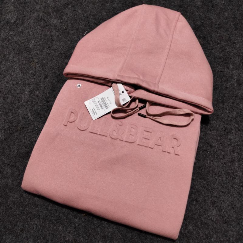 Pull and bear pink sweatshirt on sale