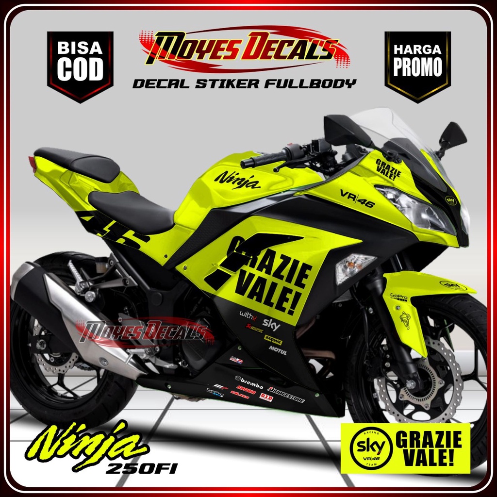 Jual Decal Ninja 250 Fi Full Body Grazile Vale Shopee Indonesia