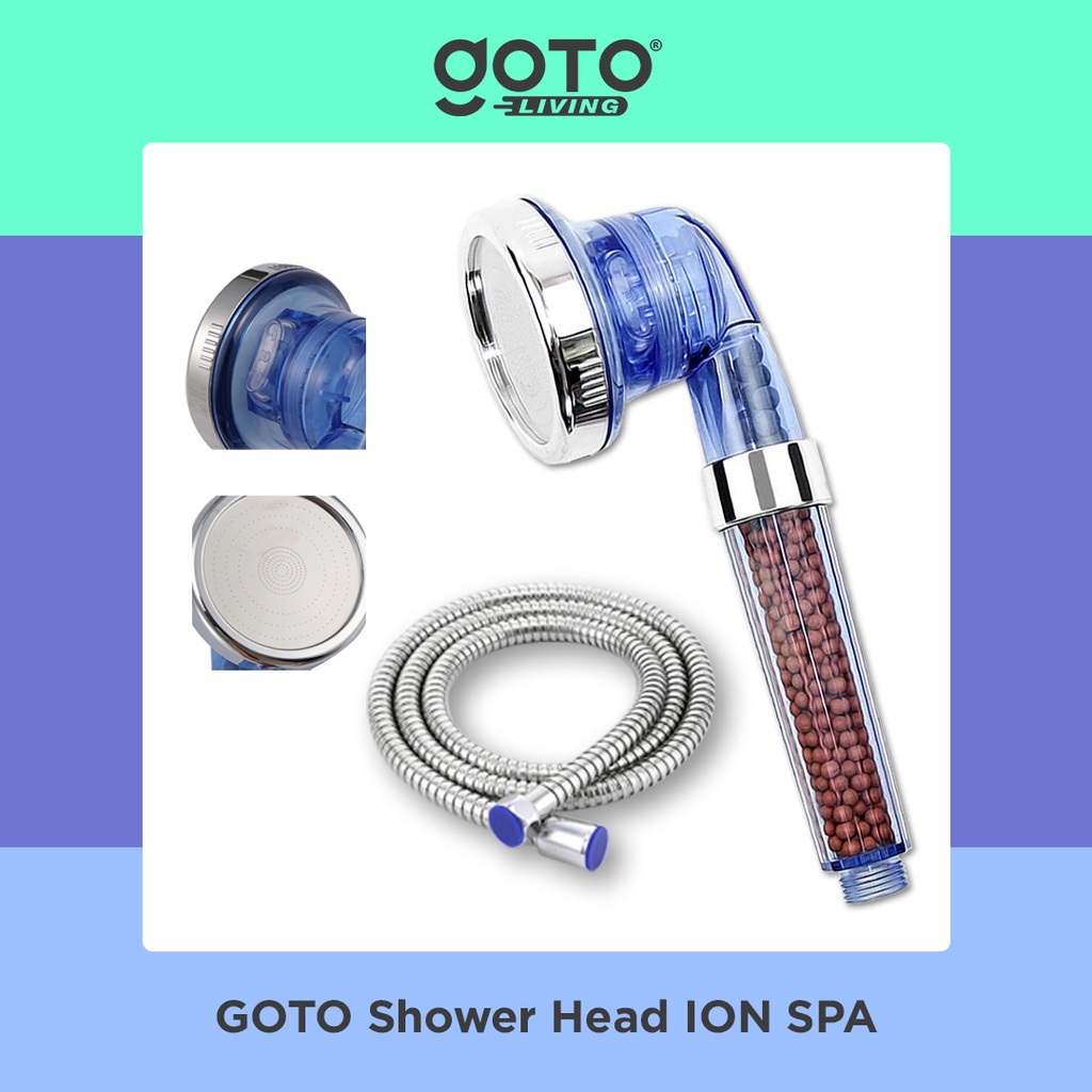 Jual Shower Head Mineral Ion Spa Kepala Water Filter 3 In 1 Bonus