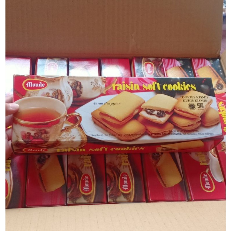Jual agen distributor snack cemilan ringan biskuit monde raisin soft ...