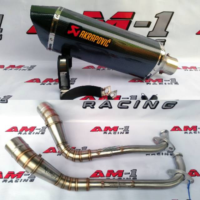 Jual Kenalpot Knalpot Racing Akrapovic Layang Carbon Mio Cw Soul Sporty ...