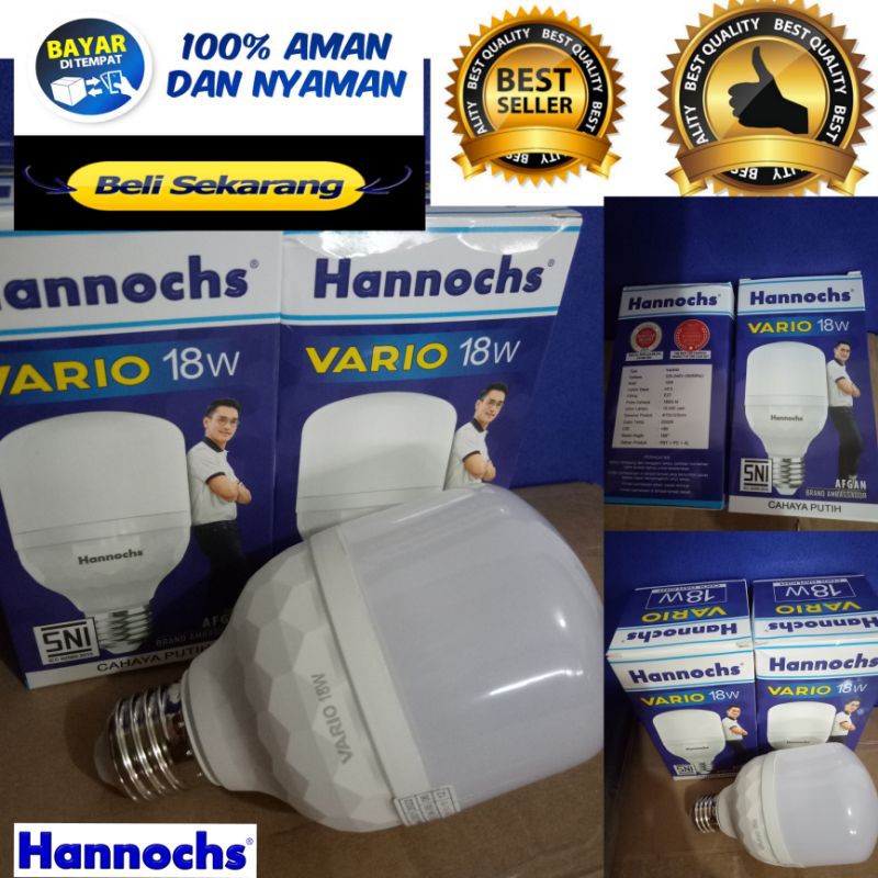 Jual Lampu Led Hannochs Watt Vario Cahaya Putihlampu Led Bohlam