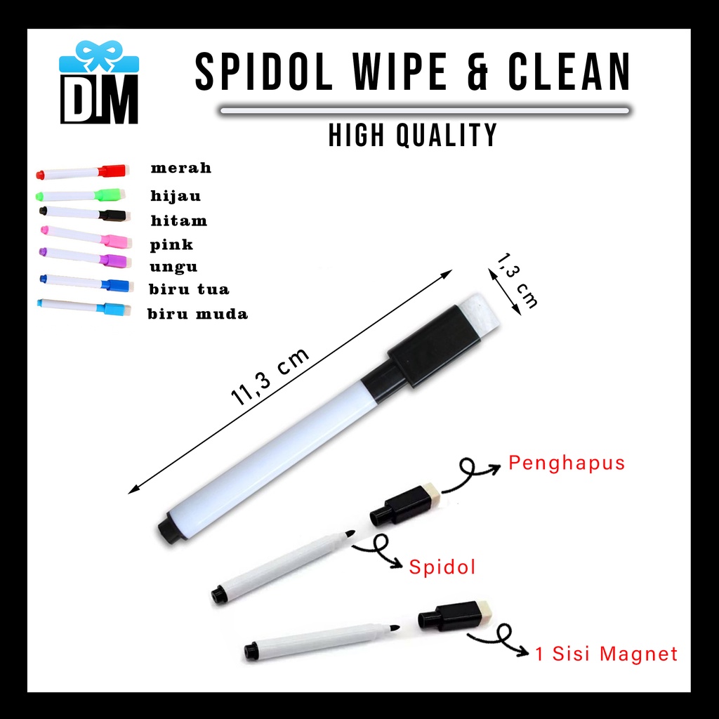 Jual Spidol Wipe And Clean Papan Tulis Spidol Whiteboard Bisa Dihapus